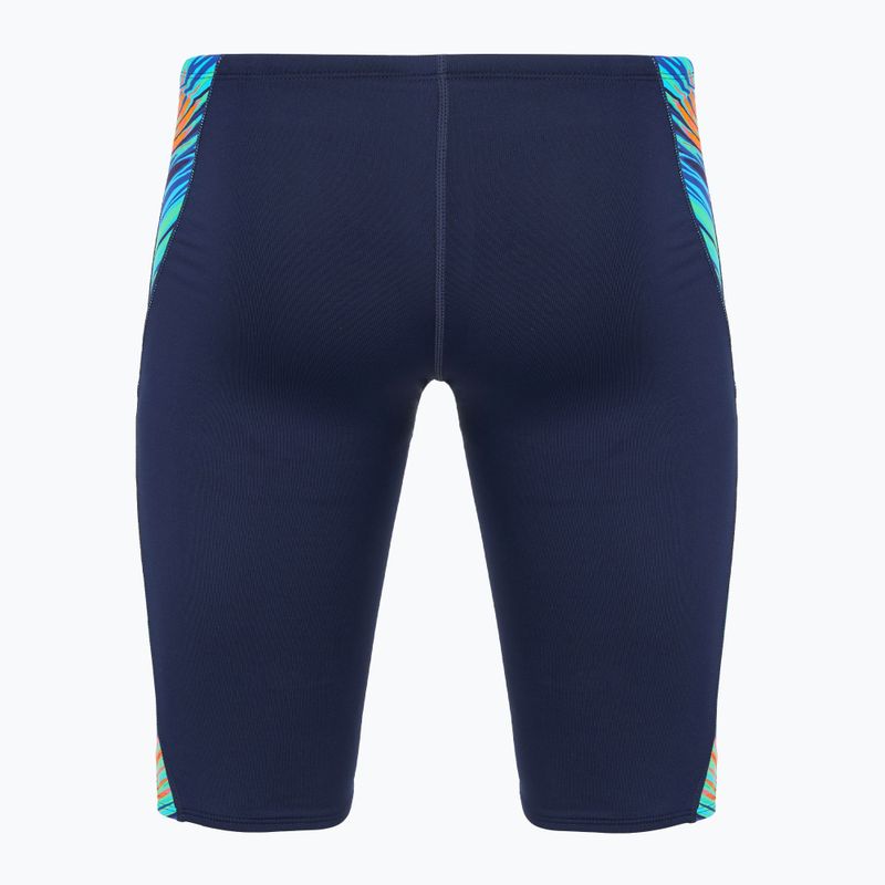 Pánské plavky jammer  TYR Durafast Elite Riptidal Jammer teal/orange 2