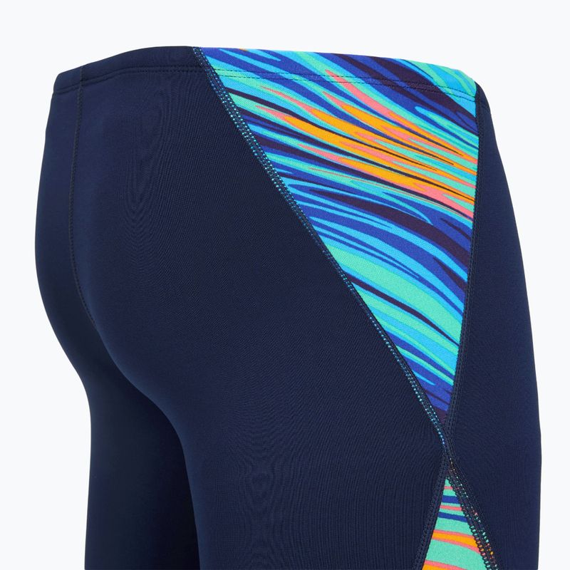 Pánské plavky jammer  TYR Durafast Elite Riptidal Jammer teal/orange 4