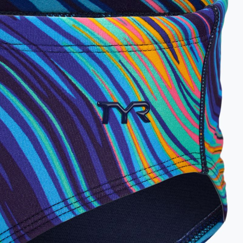 Pánské plavky TYR Durafast Elite Riptidal Briefs teal/orange 3