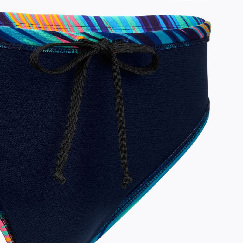 Pánské plavky TYR Durafast Elite Riptidal Briefs teal/orange 4