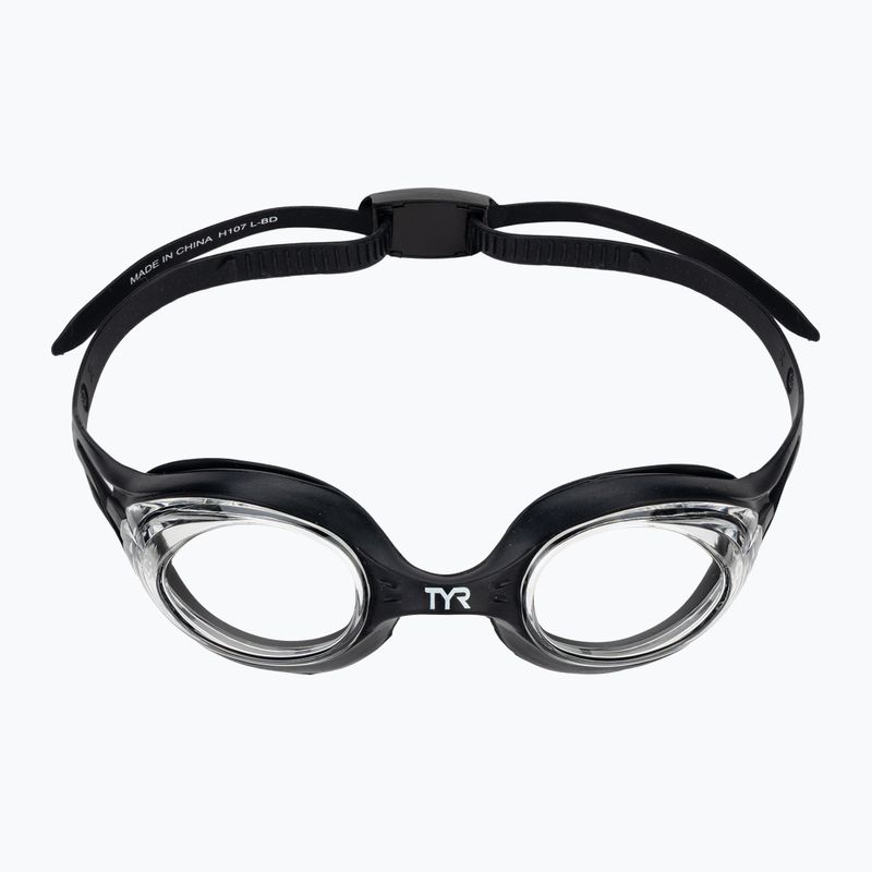Dětské plavecké brýle TYR Hydra Flare black / cear black / clear 2