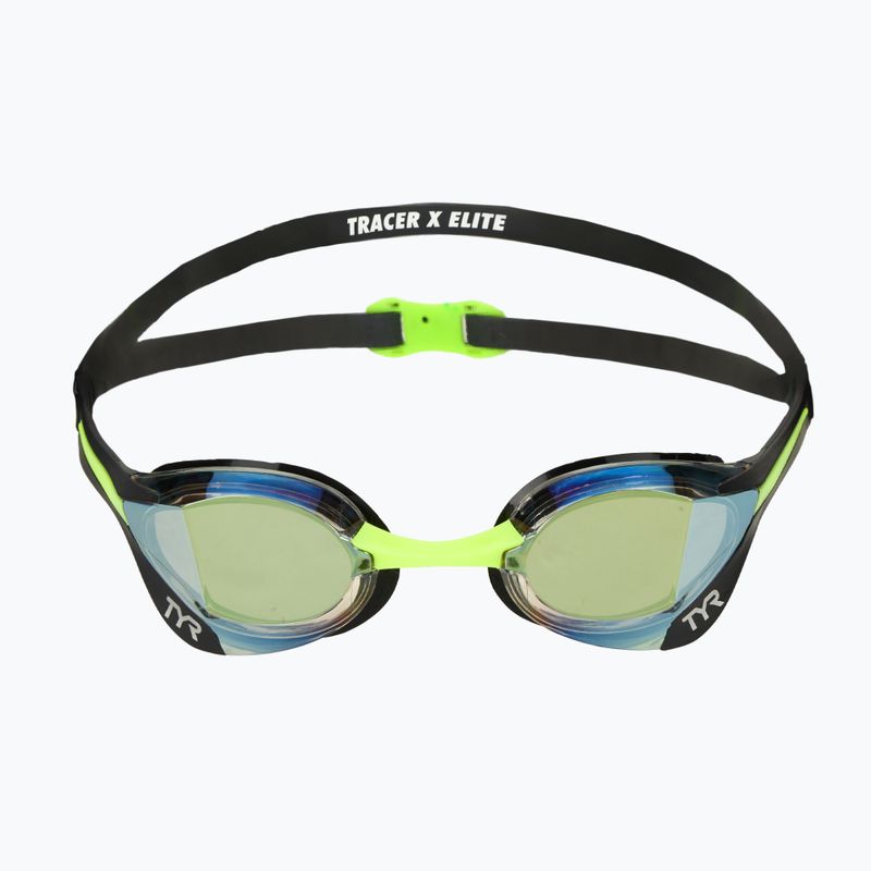 Plavecké brýle TYR Tracer-X Elite Racing Mirrored black/lime 2