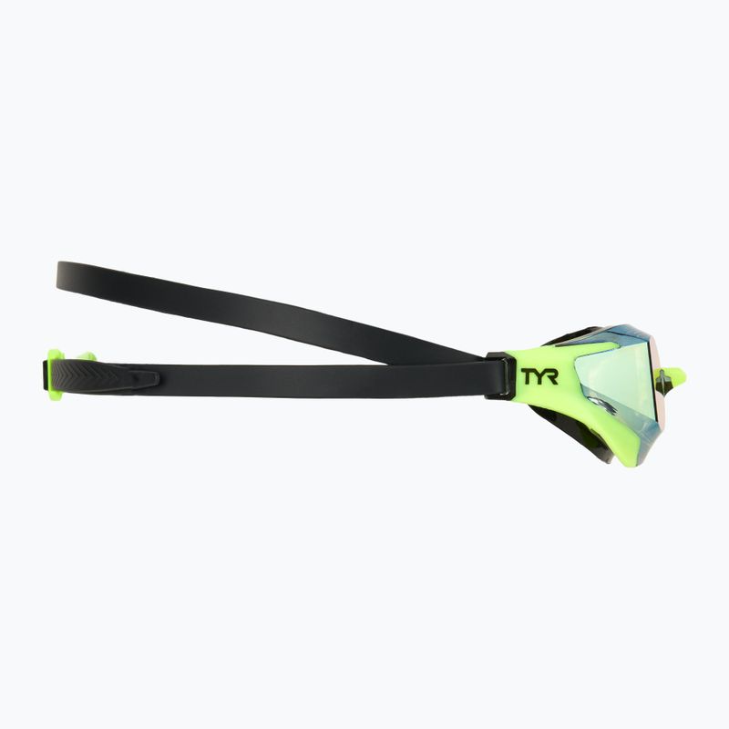 Plavecké brýle TYR Tracer-X RZR Mirrored limelight 3