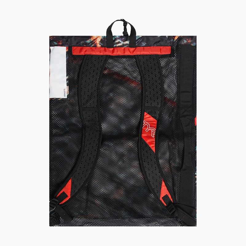 Plavecký pytel TYR Elite Team Mesh 40 l orange / aqua / black 2