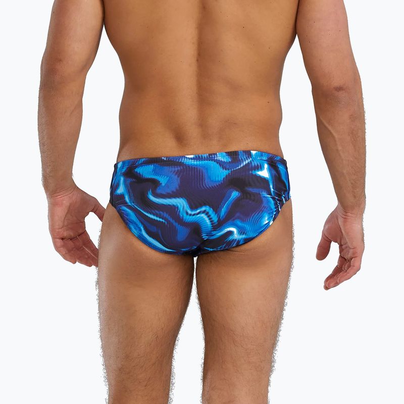 Pánské plavecké slipy TYR Durafast Elite Waveform Brief blue 2