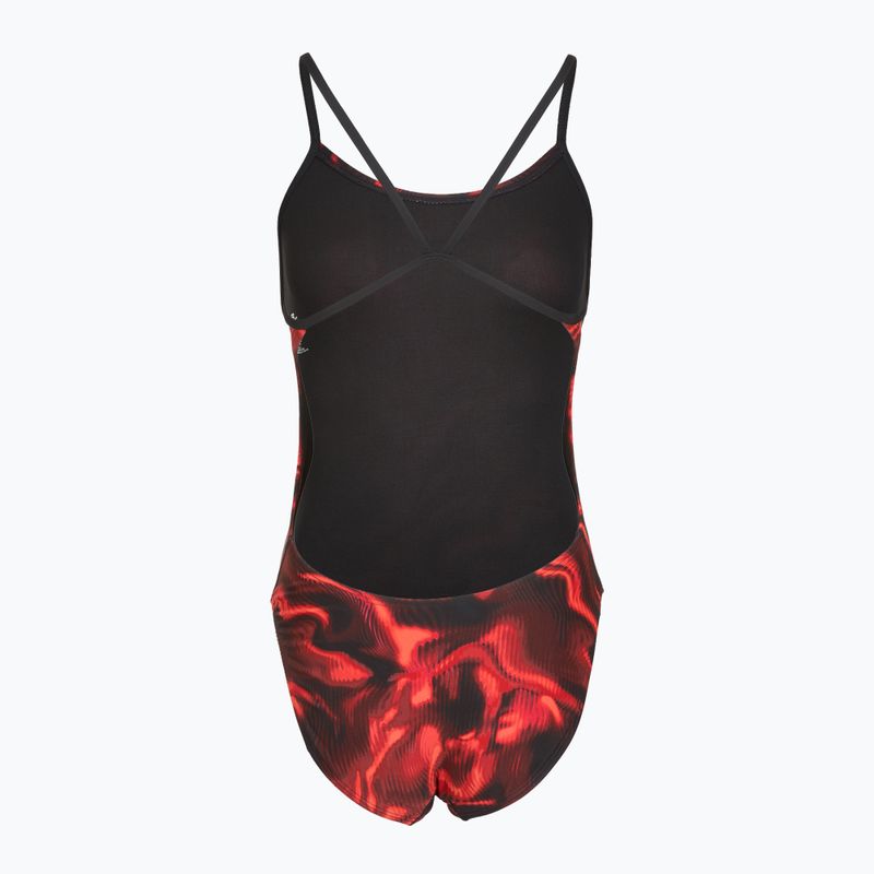 Dámské jednodílné plavky TYR Durafast Elite Waveform Cutoutfit red 2