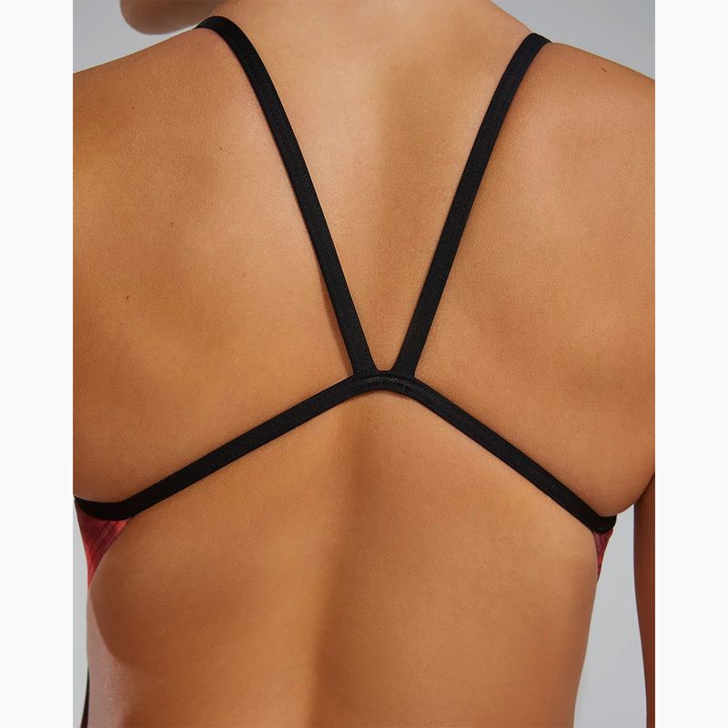 Dámské jednodílné plavky TYR Durafast Elite Waveform Cutoutfit red 9