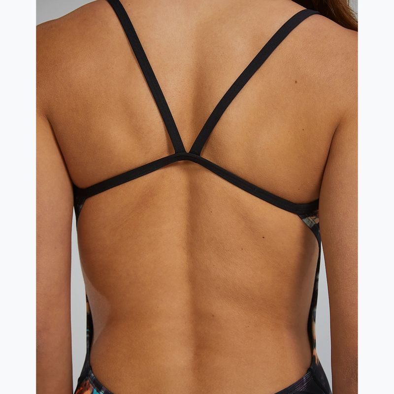 Dámské jednodílné plavky Tyr Durafast Elite Validus Cutoutfit orange/aqua/black 6