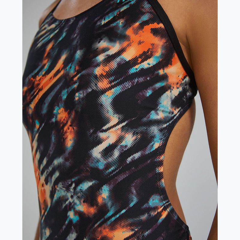 Dámské jednodílné plavky Tyr Durafast Elite Validus Cutoutfit orange/aqua/black 8