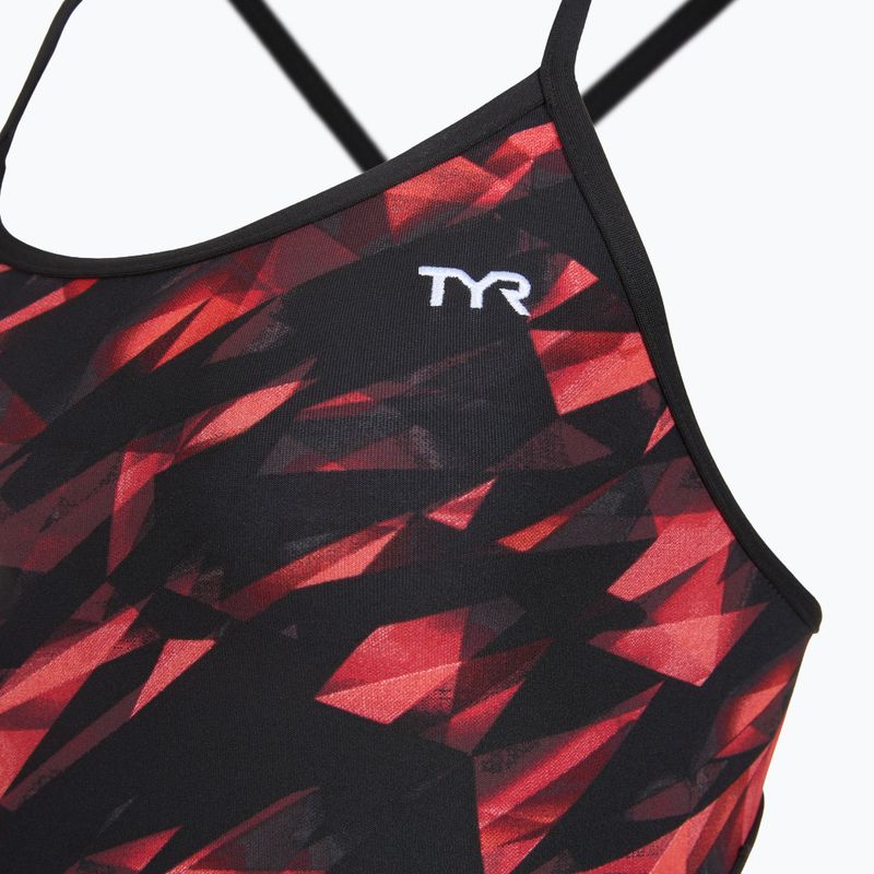 Dámské jednodílné plavky TYR Durafast Elite Triadic Trinityfit red 3