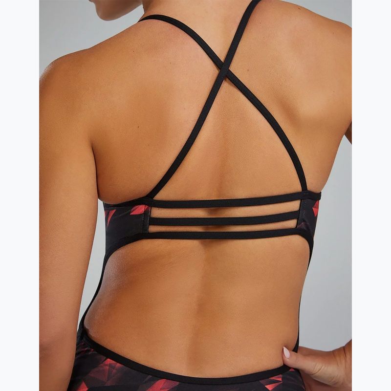 Dámské jednodílné plavky TYR Durafast Elite Triadic Trinityfit red 10