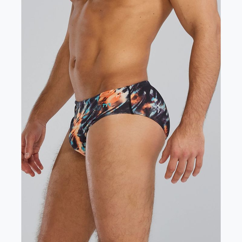 Pánské plavky Tyr Durafast Elite Validus orange/aqua/black 3
