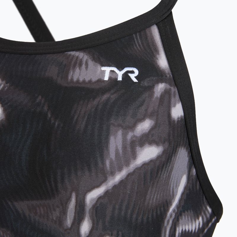 Dámské jednodílné plavky TYR Durafast Elite Waveform Diamondfit titanium 3