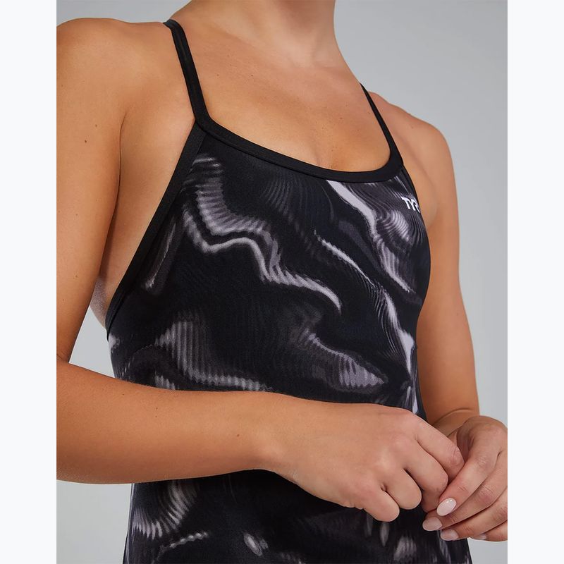 Dámské jednodílné plavky TYR Durafast Elite Waveform Diamondfit titanium 8
