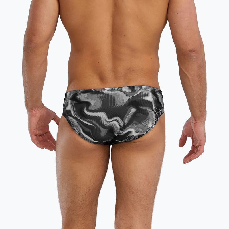 Pánské plavecké slipy TYR Durafast Elite Waveform Brief titanium 2