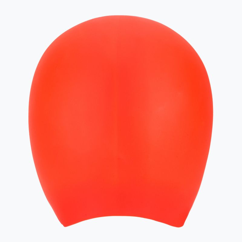Plavecká čepice TYR Long Hair Wrinkle Free Silicone bright red 2