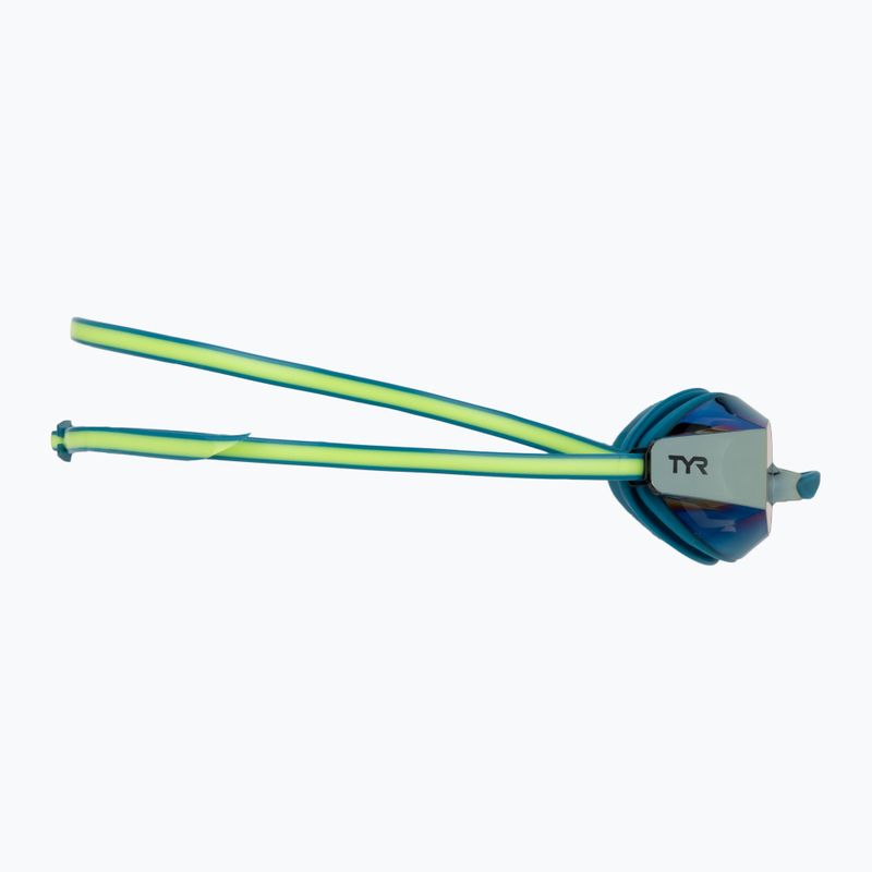 Plavecké brýle TYR Blackops 140 Ev Racing Mirrored turquoise/lime 3