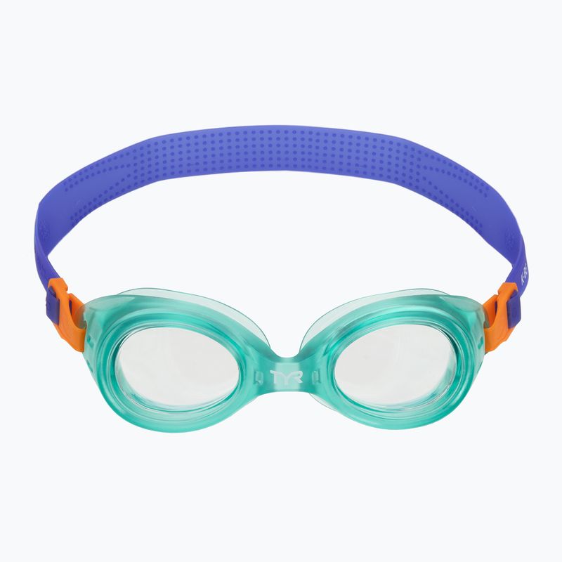Dětské plavecké brýle TYR Aqua Blaze green/orange 2