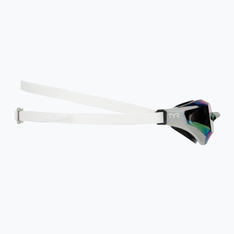 Plavecké brýle TYR Tracer-X RZR Mirrored white/grey 3