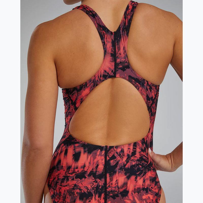 Dámské jednodílné plavky TYR Durafast Lite Seismo Maxfit red 6