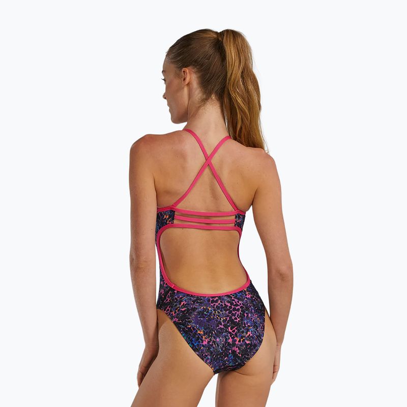Dámské jednodílné plavky TYR Durafast Elite Trinityfit petunia stipple 2