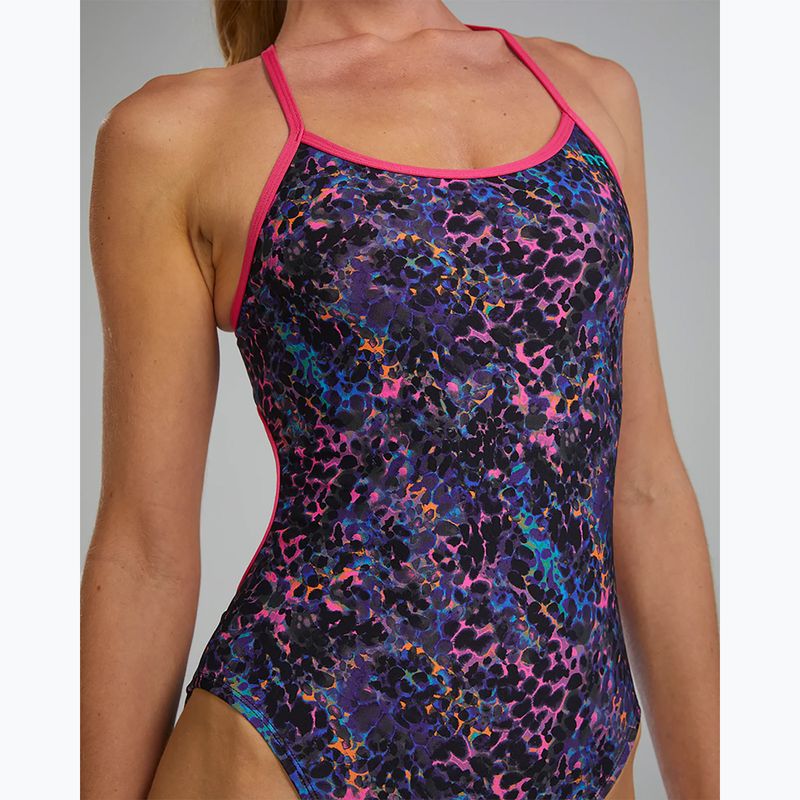 Dámské jednodílné plavky TYR Durafast Elite Trinityfit petunia stipple 6