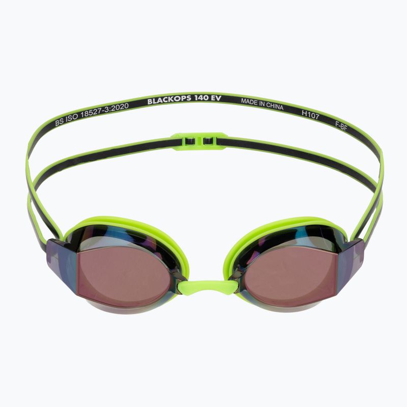 Plavecké brýle TYR Blackops 140 Ev Racing Mirrored bright green/black 2