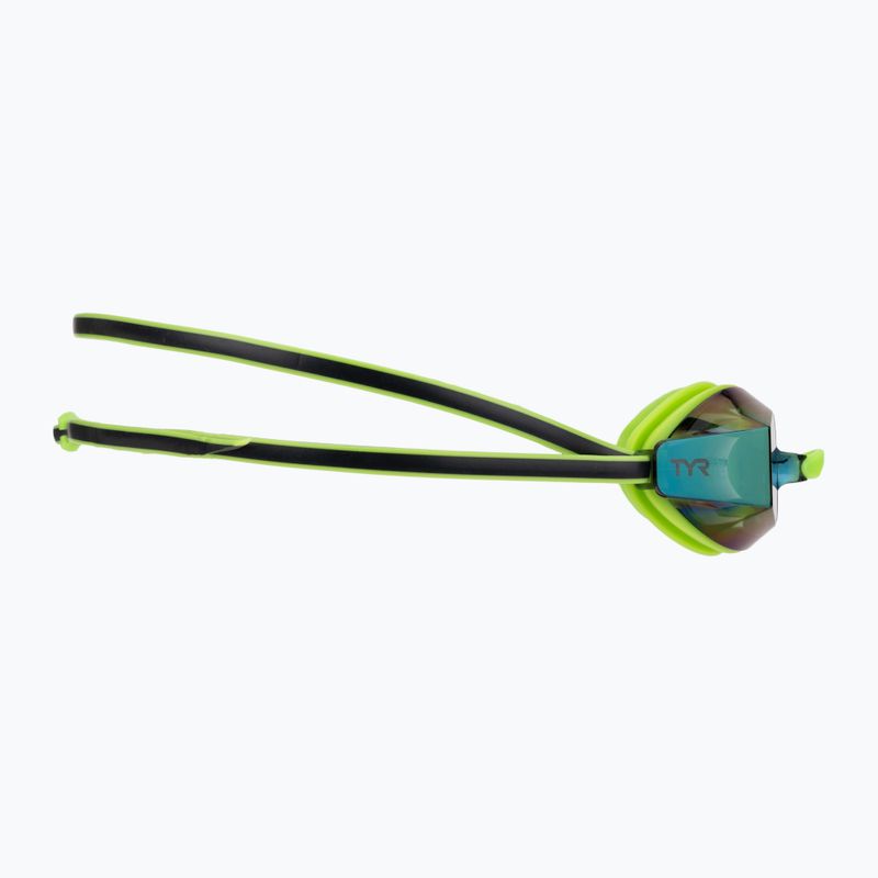 Plavecké brýle TYR Blackops 140 Ev Racing Mirrored bright green/black 3