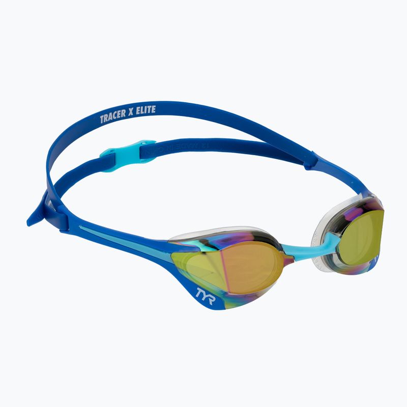Plavecké brýle TYR Tracer-X Elite Racing Mirrored blue/turquoise 2