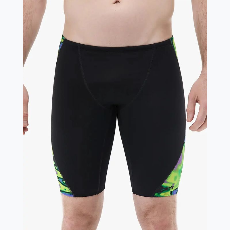 Pánské plavecké jammery TYR Splice Flux Jammer lime/multi 7