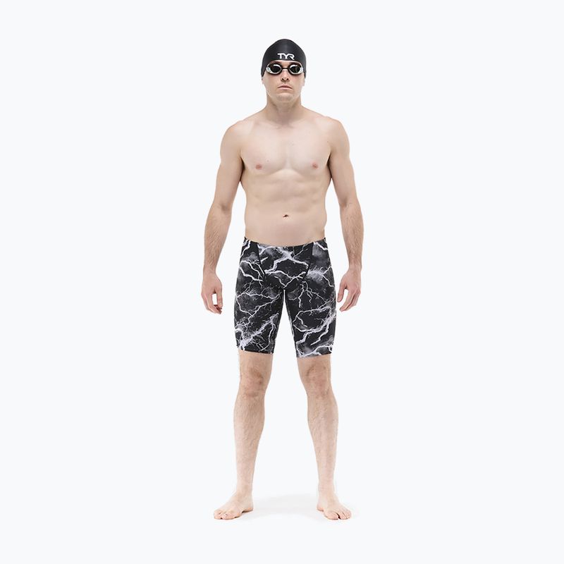 Pánské plavecké jammery TYR Durafast Elite Arterix Jammer titanium 2