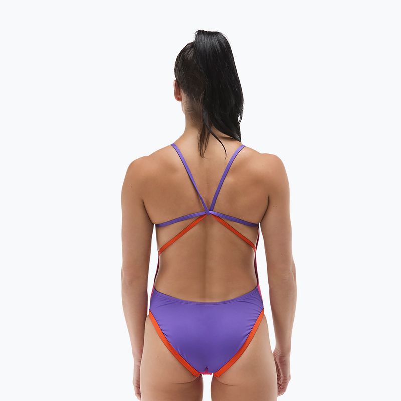 Dámské jednodílné plavky Tyr Multistrap Cutoutfit Durafast Elite pink/multi 3