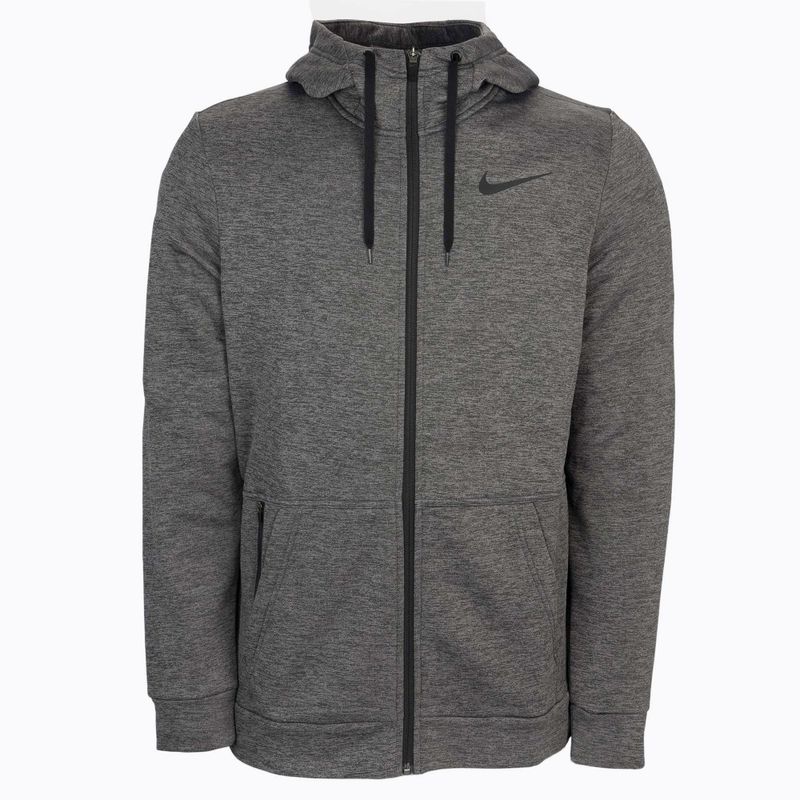 Pánská tréninková mikina Nike Therma Hoodie Full-ZIP šedá CU6231-071