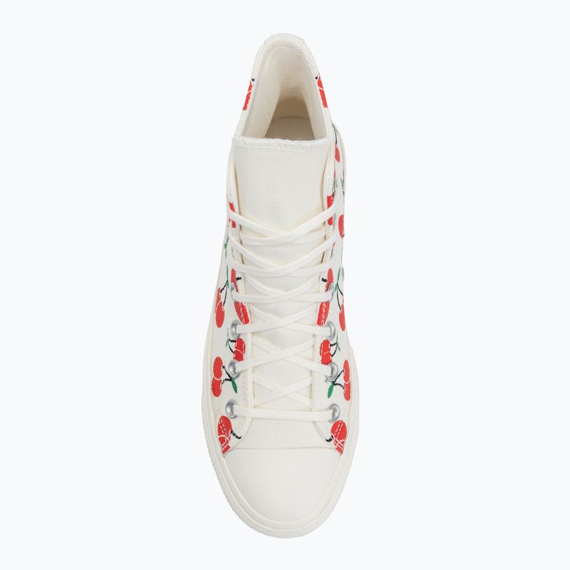 Dámské tenisky Converse Chuck Taylor All Star Lift Platform Cherries Hi egret/red/green 5