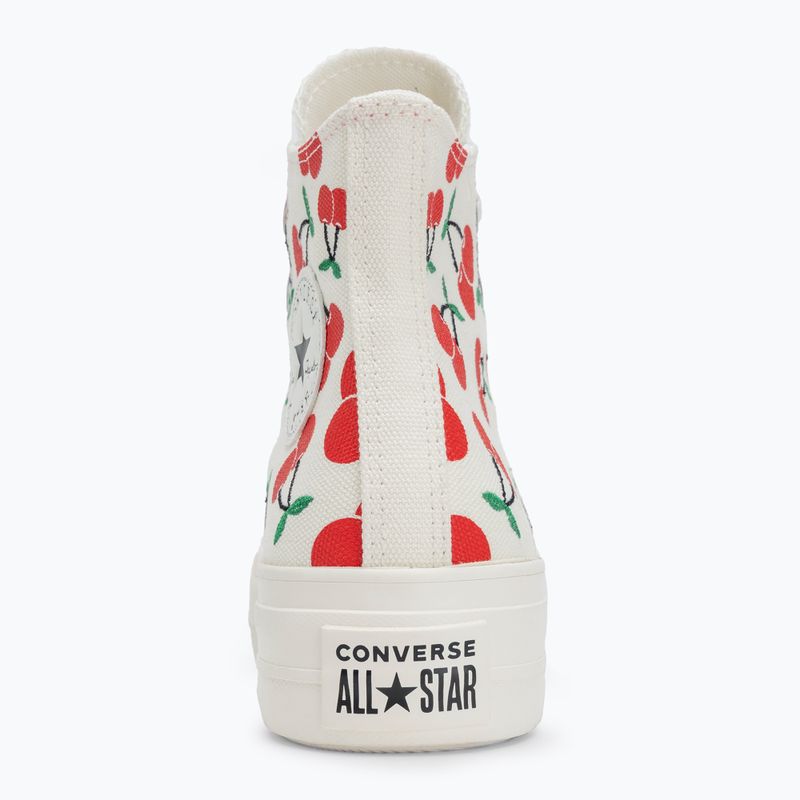 Dámské tenisky Converse Chuck Taylor All Star Lift Platform Cherries Hi egret/red/green 6