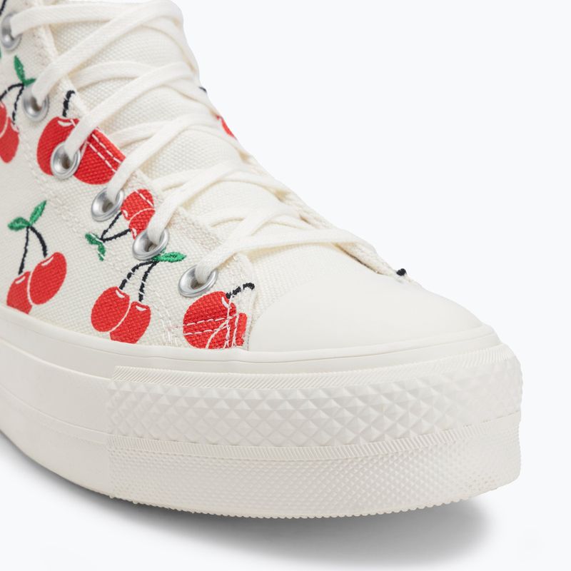Dámské tenisky Converse Chuck Taylor All Star Lift Platform Cherries Hi egret/red/green 7