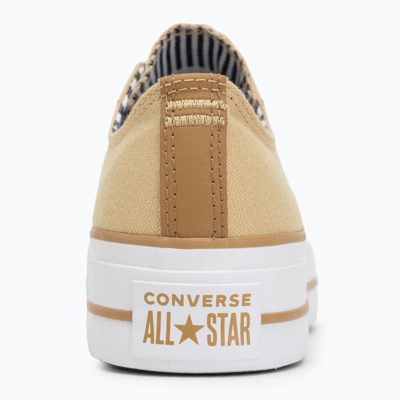 Dámské tenisky Converse Chuck Taylor All Star Lift Platform Herringbone Stripe utility sunflower/trek tan 6