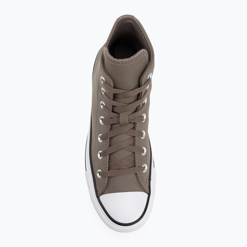 Tenisky Converse Chuck Taylor All Star Faux Leather Hi classic taupe/dark matter 5