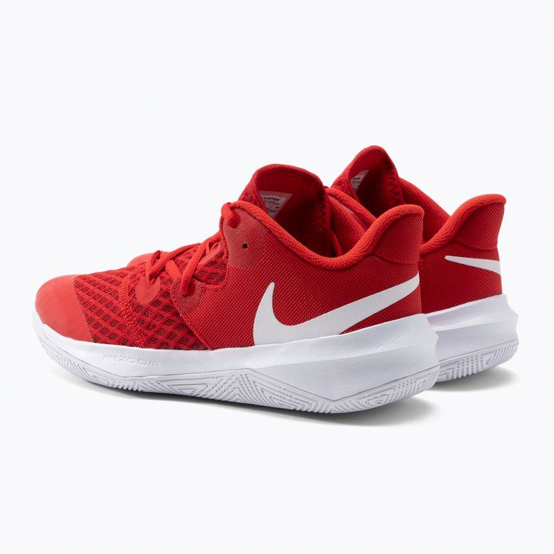 Tenisky na volejbal Nike Zoom Hyperspeed Court červená/bílá 3