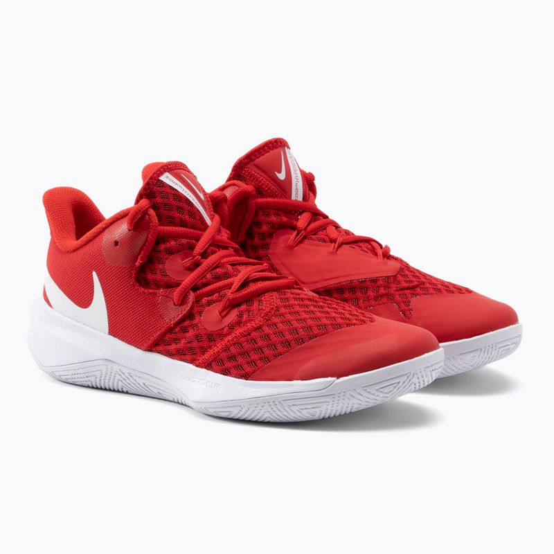 Tenisky na volejbal Nike Zoom Hyperspeed Court červená/bílá 5