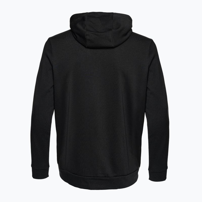 Pánská fitness mikina Nike Dri-Fit s kapucí a celorozepínacím zipem černá/bílá 2