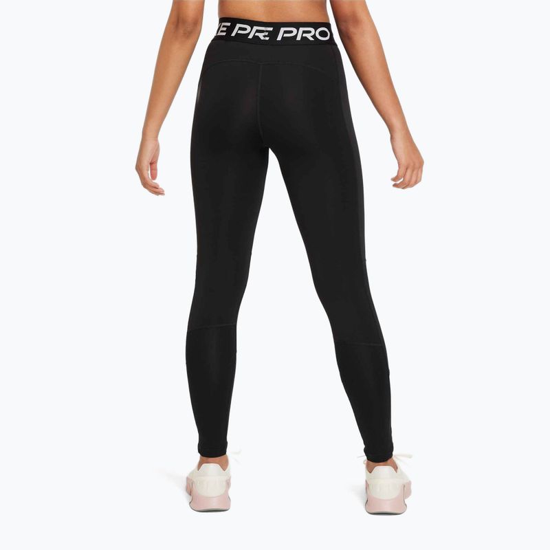 Dětské legíny Nike Pro Dri-FIT black/white 3