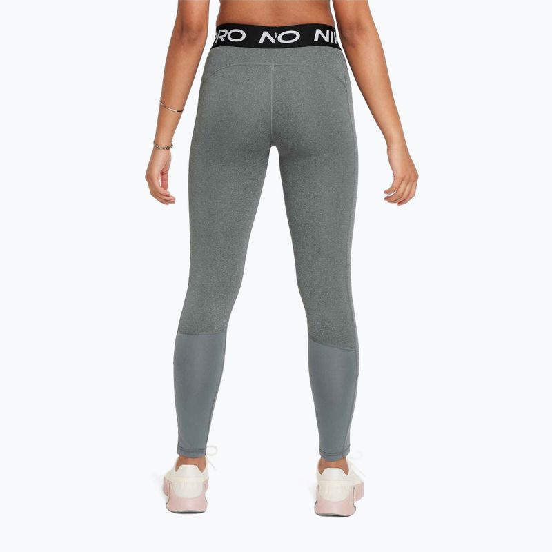Dětské legíny Nike Pro Dri-FIT carbon heather/white 3