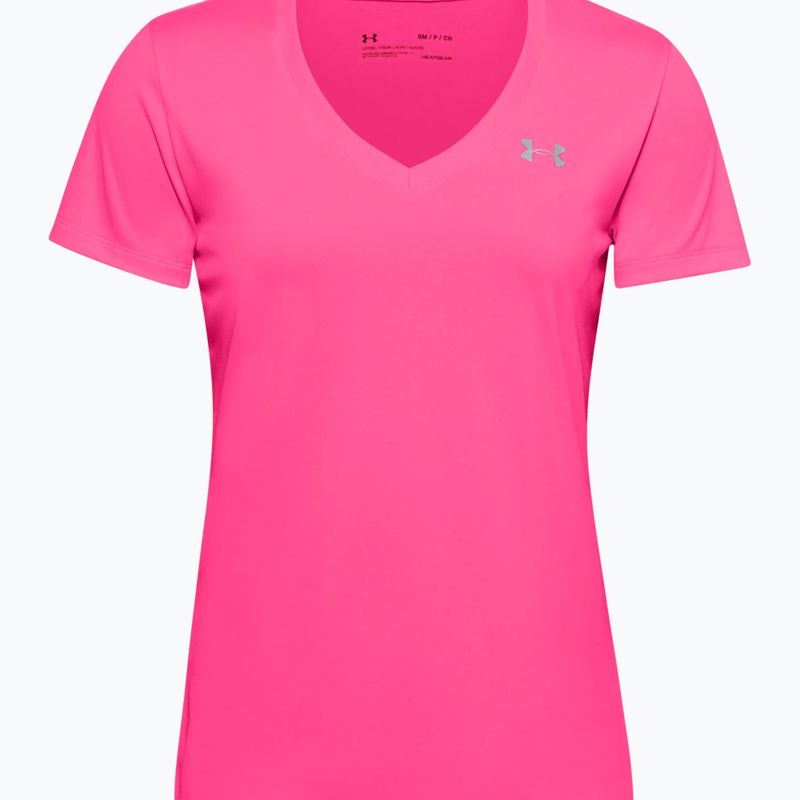 Dámské sportovní tričko Under Armour Tech SSV - Solid 653 růžovo-stříbrné 1255839