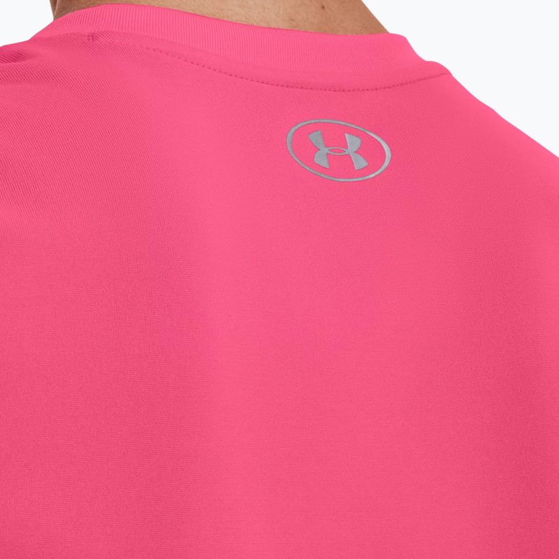 Dámské sportovní tričko Under Armour Tech SSV - Solid 653 růžovo-stříbrné 1255839 5