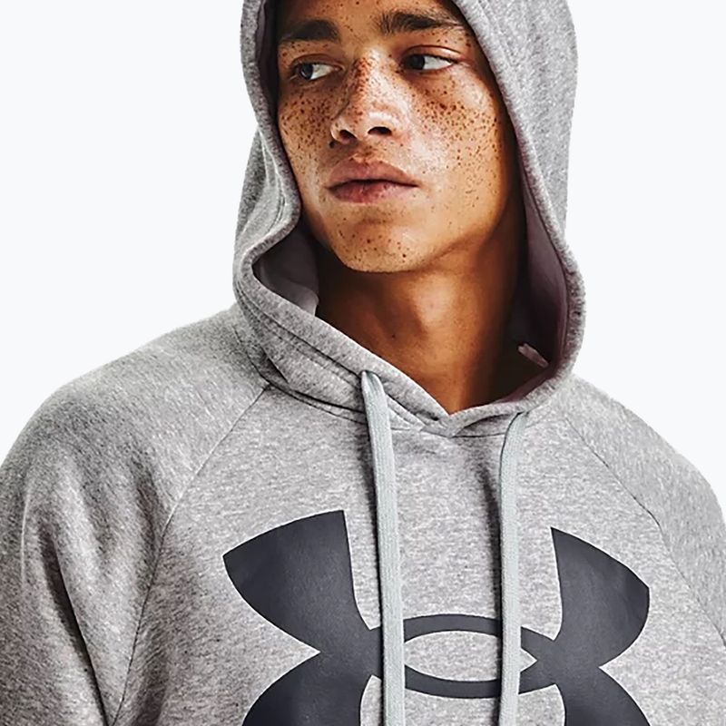 Pánská mikina Under Armour Rival Fleece Big Logo Hd šedá 1357093 4