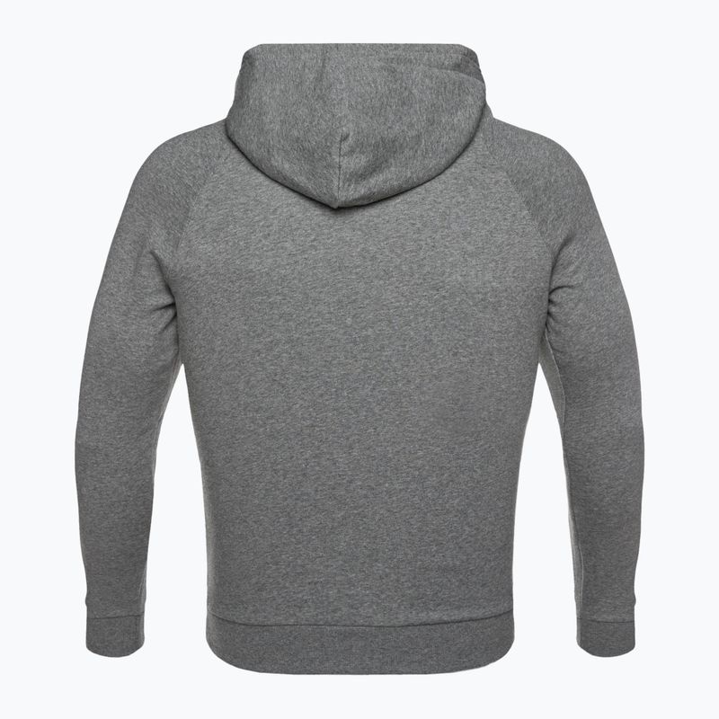 Pánská mikina Under Armour Rival Hoodie pitch gray light heather/onyx white 9