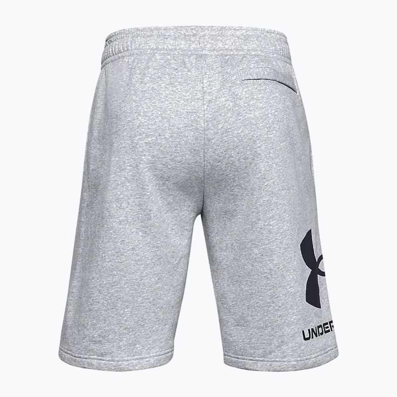 Under Armour Rival Fleece šedé pánské tréninkové šortky 1357118 4