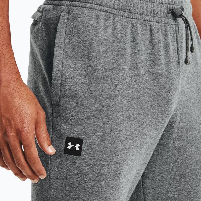 Under Armour pánské tréninkové kalhoty Rival Fleece Joggers šedé 1357128 4