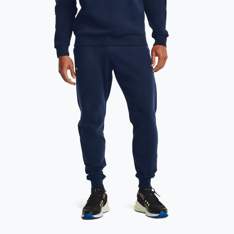 Pánské kalhoty Under Armour Rival Fleece Joggers navy blue